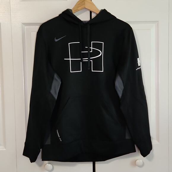 Nike Therma-Fit Men's Hyperformance Black Hoodie Size SM Kangaroo Pocket Gorp - Picture 1 of 11